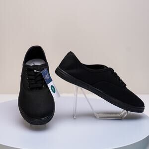 Universal Thread Lunea Black Canvas Sneakers Size 7W NWT